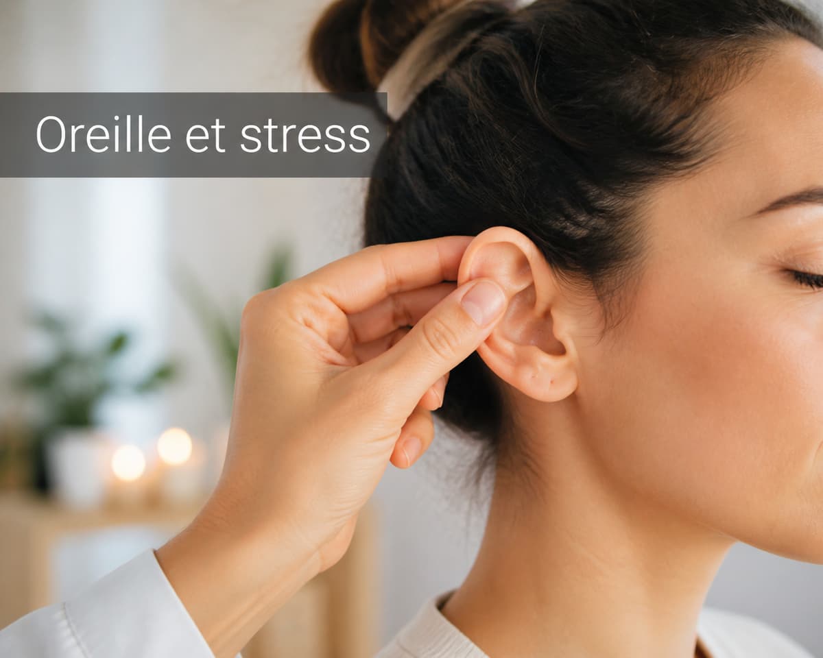 Acupuncture de l'oreille et gestion du stress en séance